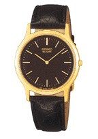 Correa de reloj Seiko V700-8A10 / SJB018P1 Cuero Negro 18mm